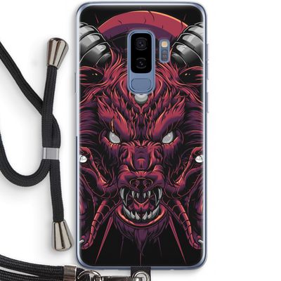 Hell Hound and Serpents: Samsung Galaxy S9 Plus Transparant Hoesje met koord