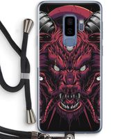Hell Hound and Serpents: Samsung Galaxy S9 Plus Transparant Hoesje met koord