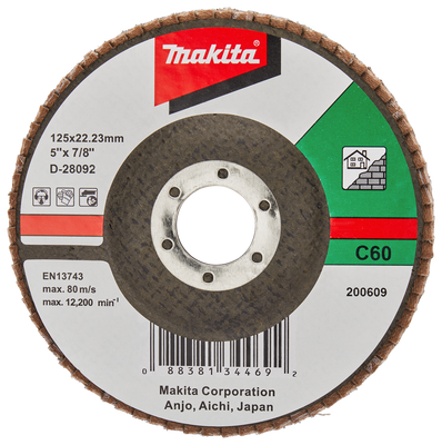 Makita Accessoires Lamellenschuurschijf 125mm C60 - D-28092 - D-28092