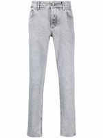 Brunello Cucinelli pantalon slim à effet délavé - Noir