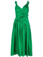 ZIMMERMANN robe mi-longue Tiggy à design plissé - Vert