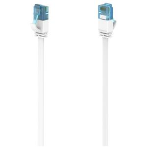 Hama Netwerkkabel, CAT-6a, 10 Gbit/s, U/UTP, plat, 5,00 m UTP kabel Wit