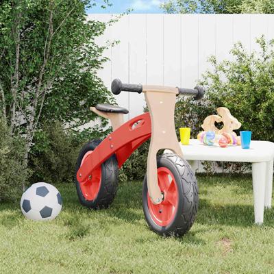 VidaXL Loopfiets voor kinderen met luchtbanden rood
