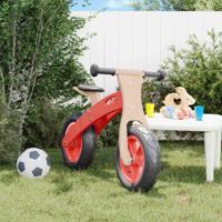 VidaXL Loopfiets voor kinderen met luchtbanden rood
