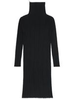 MM6 Maison Margiela robe plissée à manches longues - Noir