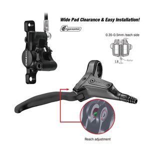 Tektro schijfrem-set hydro links hd-t386 1800mm
