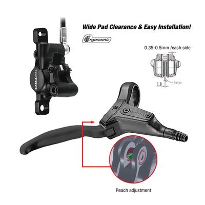 Tektro schijfrem-set hydro links hd-t386 1800mm