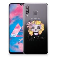 Silicone Back Case Samsung Galaxy M30 Boho Skull