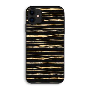 Gouden strepen: iPhone 11 Biologisch afbreekbaar hoesje