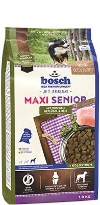 Bosch Hundefutter Maxi Senior Geflügel, 1er Pack (1 x 12.5 kg) 12,5 kg Gevogelte, Rijst