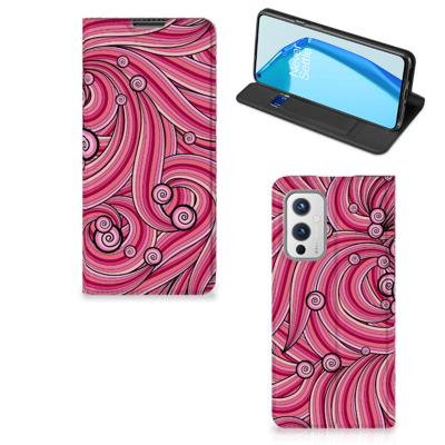 OnePlus 9 | Bookcase | Swirl Pink