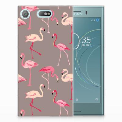 Sony Xperia XZ1 Compact | TPU Hoesje | Flamingo
