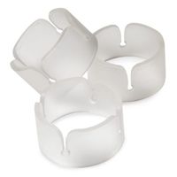 Ballon clip ringen transparant - 6 stuks