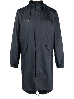 Rains imperméable zippé à capuche - Bleu
