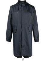 Rains zip-up hooded raincoat - BLUE - thumbnail