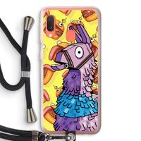 Loot Burger: Samsung Galaxy A20e Transparant Hoesje met koord