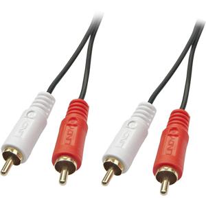 LINDY 35664 Cinch Audio Aansluitkabel [2x Cinch-stekker - 2x Cinch-stekker] 10.00 m Zwart