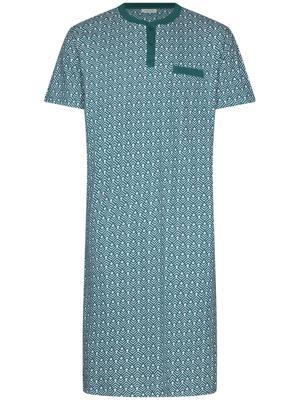 Heren nachthemd katoen grijsblauw