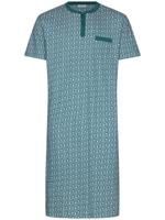 Heren nachthemd katoen grijsblauw