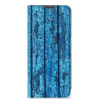 OnePlus 10 Pro Book Wallet Case Wood Blue - thumbnail