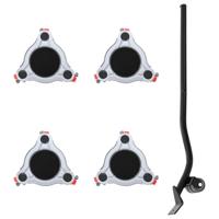 VidaXL Meubelrollers 4 st met lifter 14,5x13,5x4 cm staal 400 kg