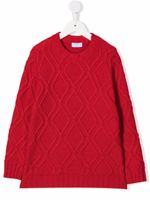 Siola pull en maille intarsia - Rouge