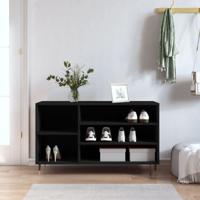 VidaXL Schoenenkast 102x36x60 cm bewerkt hout zwart