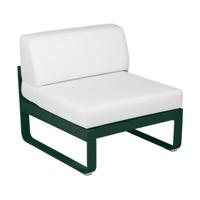 Fermob Bellevie 1-zitsmodule loungebank Cedar Green - Off-White