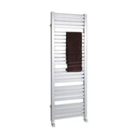 Handdoekradiator Sapho Nevel Recht 55.5x104.3 cm 440W Zilver Sapho - thumbnail