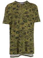 Amir Slama t-shirt en coton à imprimé abstrait - Jaune