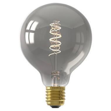 LED globelamp dimbaar - titanium - E27 - 4W - Leen Bakker