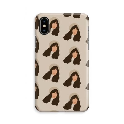 Bonjour mon amour: iPhone X Volledig Geprint Hoesje