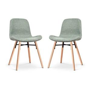 Nolon Nena-Fé Eetkamerstoelen Set van 2 - Zacht Groen - Hout