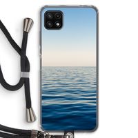 Water horizon: Samsung Galaxy A22 5G Transparant Hoesje met koord