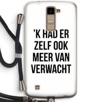 Meer verwacht: LG K10 (2016) Transparant Hoesje met koord