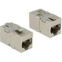 Delock 86408 Keystone-module RJ45-aansluiting > RJ45-aansluiting Cat.6A metaal - thumbnail