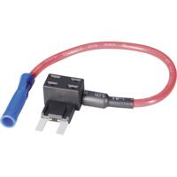 TRU COMPONENTS Plattezekeringsadapter Platte zekering mini 15 A 1.5 mm² 1 stuk(s) - thumbnail