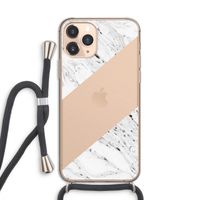 Biggest stripe: iPhone 11 Pro Transparant Hoesje met koord