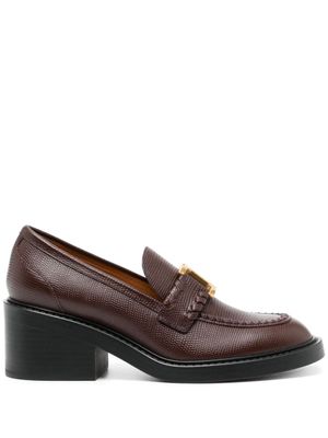 Chloé mocassins Marcie 60 mm en cuir - Marron