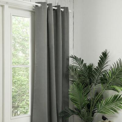 Gordijnen Verduisterend & Isolerend - Ringen - Lichtgrijs 250x300 Cm - - Dekbed-Discounter.nl