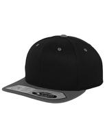 Flexfit FX110 110 Fitted Snapback - Black/Grey - One Size - thumbnail