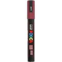 Uni-Posca Posca marker, afm pc-5m, lijndikte 2,5 mm, medium, red wine, 1 stuk