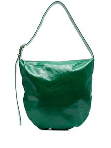 Jil Sander sac porté épaule à effet froissé - Vert