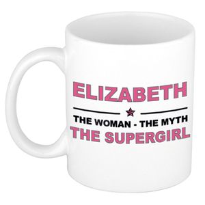 Elizabeth The woman, The myth the supergirl cadeau koffie mok / thee beker 300 ml