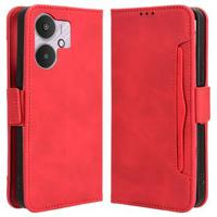 Xiaomi Poco M6/Redmi 13R Cardholder Series Portemonnee Hoesje - Rood - thumbnail