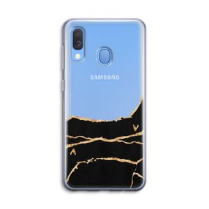 Gouden marmer: Samsung Galaxy A40 Transparant Hoesje