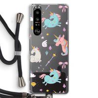 Fantasiewereld: Sony Xperia 1 III Transparant Hoesje met koord