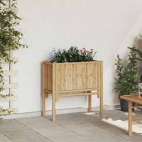 Verhoogde plantenbak Bruin 70 x 35 x 70 cm Bamboe