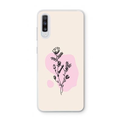 Roses are red: Samsung Galaxy A70 Transparant Hoesje
