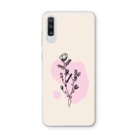 Roses are red: Samsung Galaxy A70 Transparant Hoesje
